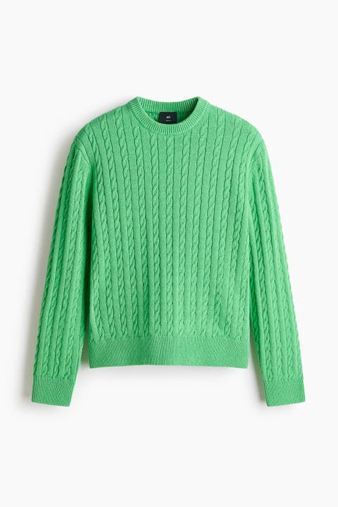 Regular Fit Cable-knit Jumper