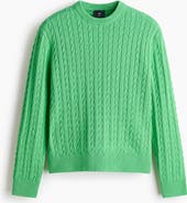 H&M Regular Fit Cable-knit Jumper
