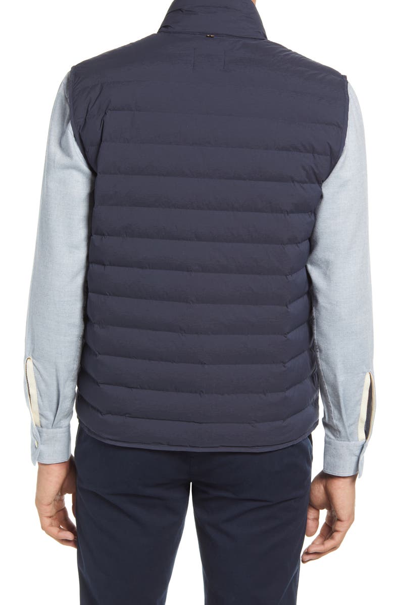 Billy Reid Baffle Water Resistant Insulated Vest, Alternate, color, Dark Navy