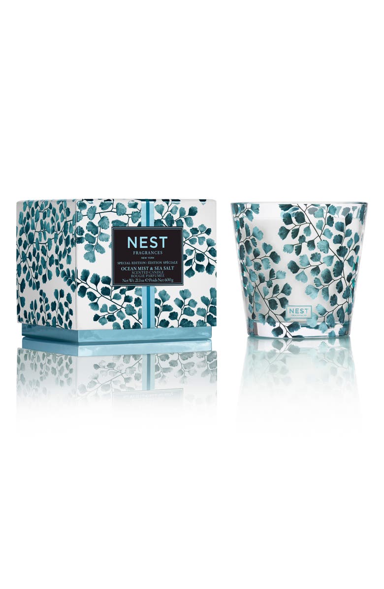 NEST New York NEST Fragrances Ocean Mist & Sea Salt 3-Wick Candle, Main, color, 
