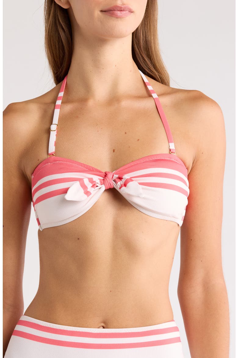 Ava Bandeau Bikini Top, Alternate, color, AYELE FRAGARIA