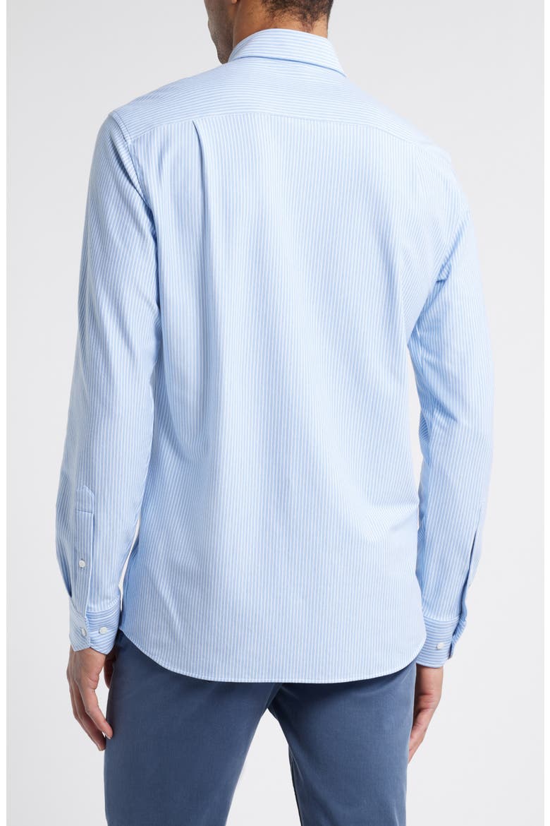 Excursionist Flex Thin Stripe Button-Up Shirt, Alternate, color, ANGELITE