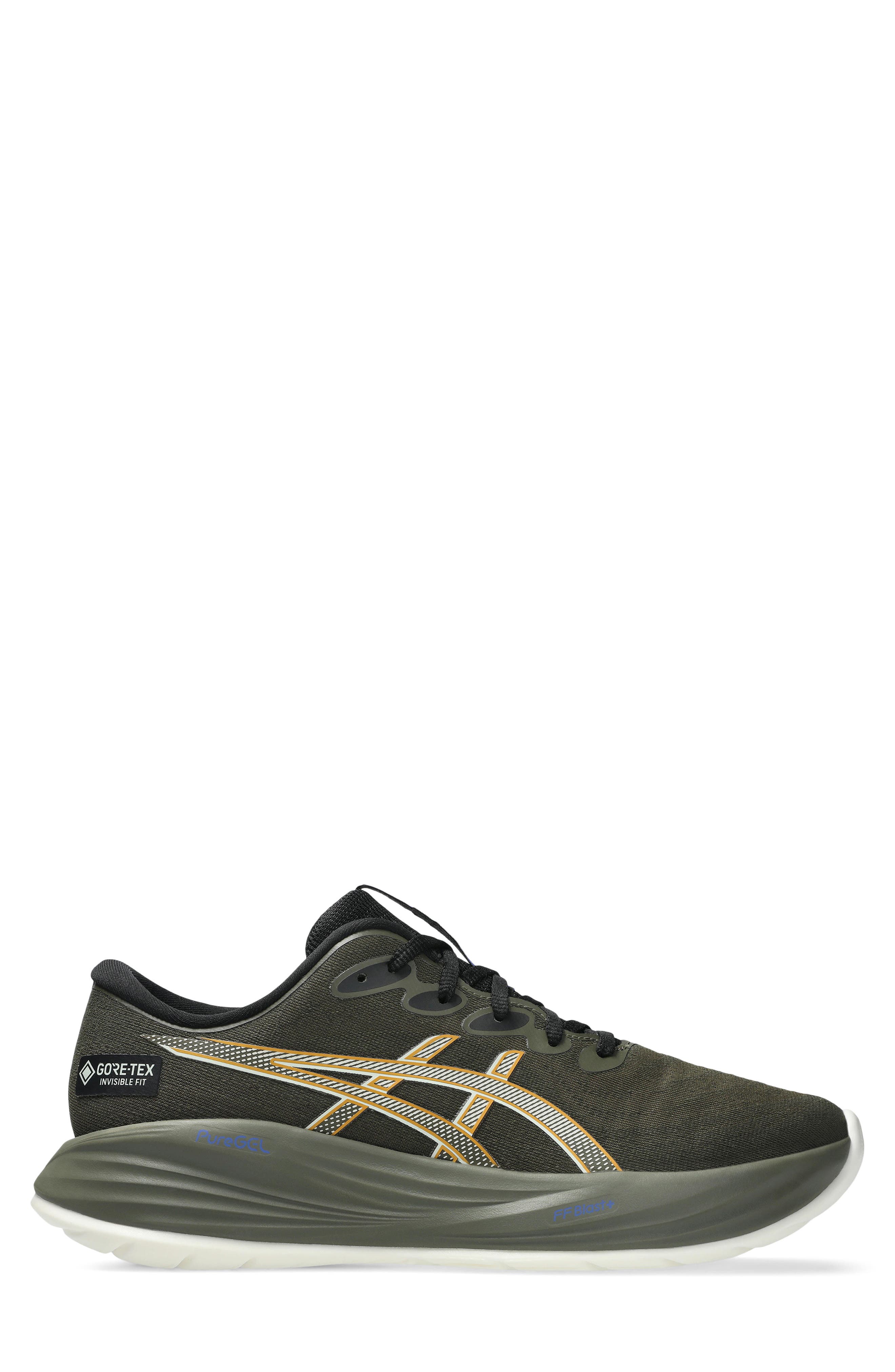 ASICS<sup>®</sup> GEL-CUMULUS<sup>®</sup> 27 GTX Gore-Tex<sup>®</sup> Waterproof Running Shoe, Alternate, color, Brown Stone/Whisper Green
