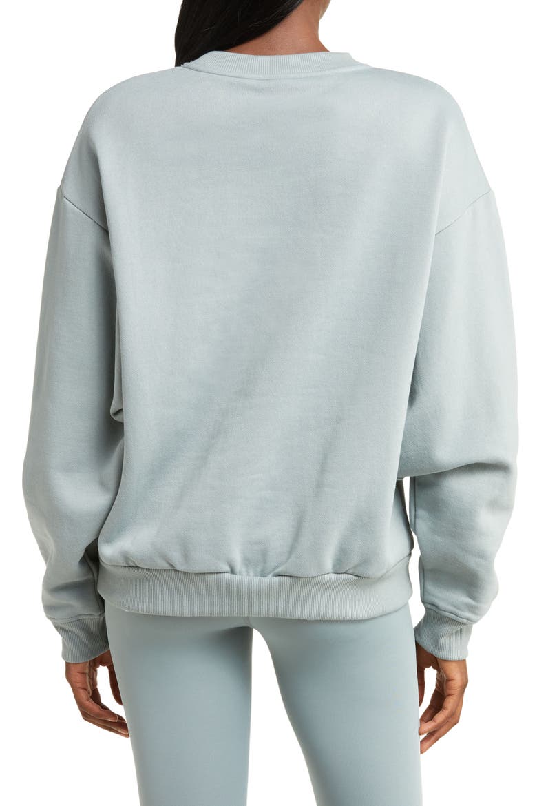 Accolade Crewneck Cotton Blend Sweatshirt, Alternate, color, COSMIC GREY