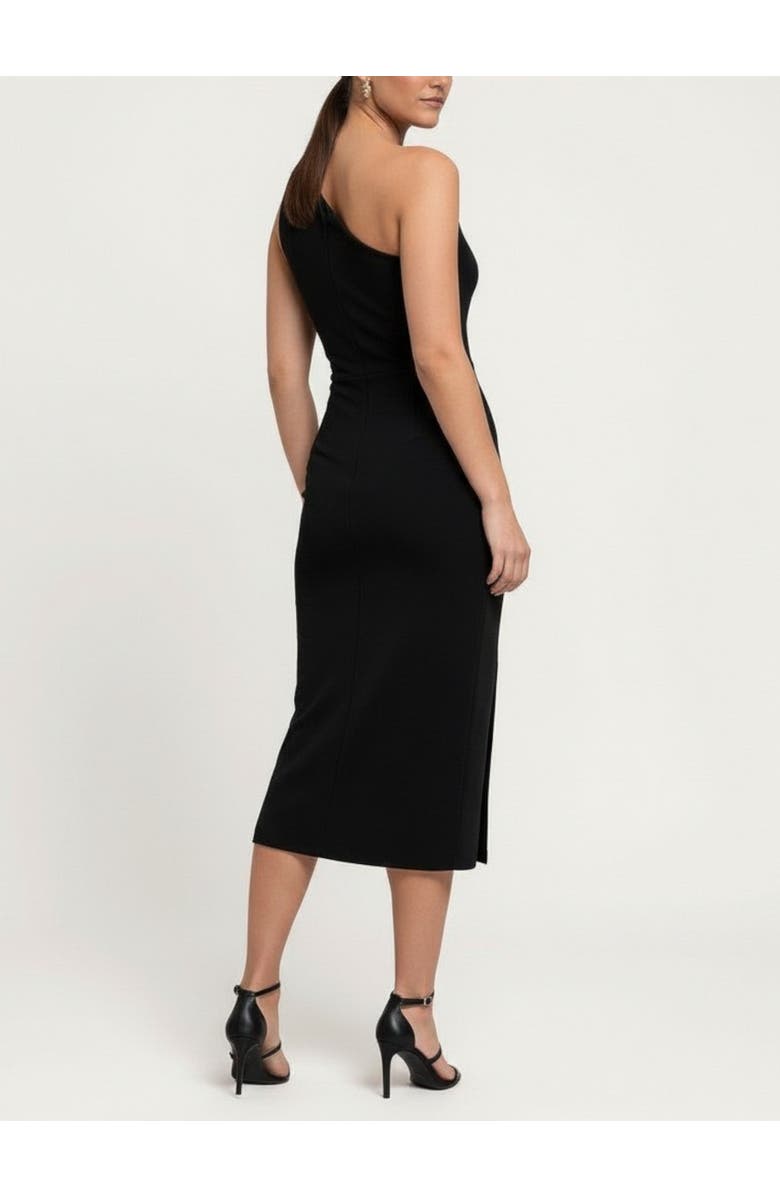 RACHEL Rachel Roy Lara One-Shoulder Midi Dress, Alternate, color, Black