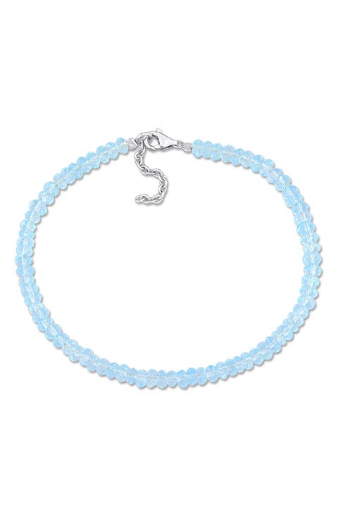 Sky Blue Topaz Beaded Bracelet