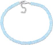 DELMAR Sky Blue Topaz Beaded Bracelet