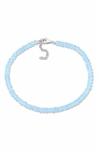 Sky Blue Topaz Beaded Bracelet