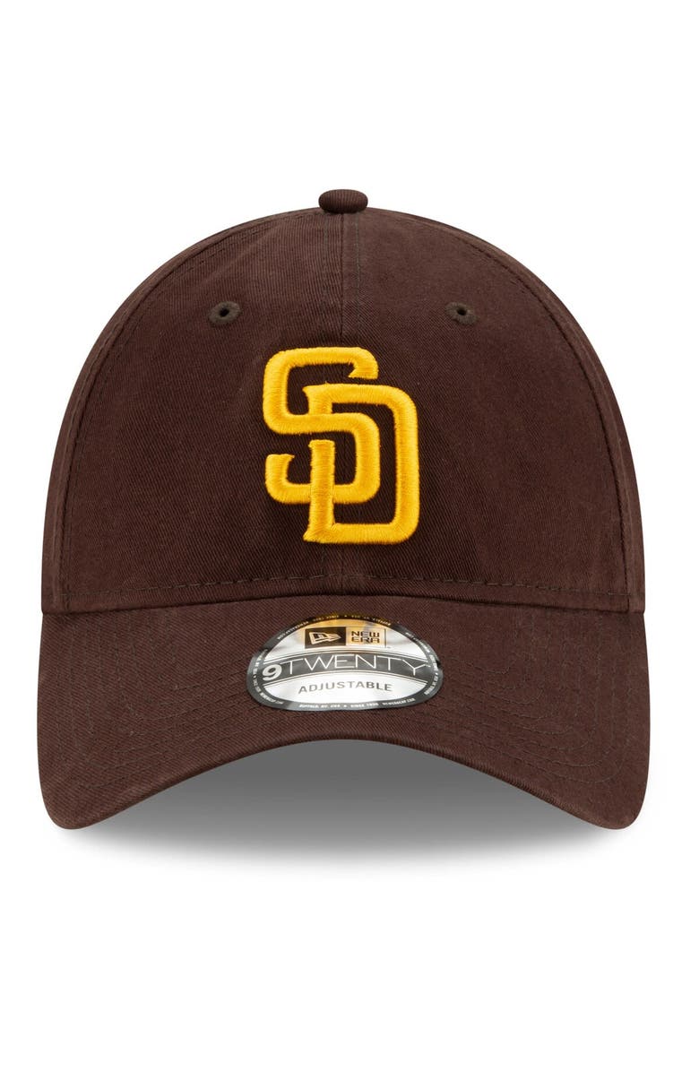 New Era Men's New Era Brown San Diego Padres Replica Core Classic 9TWENTY Adjustable Hat, Alternate, color, 