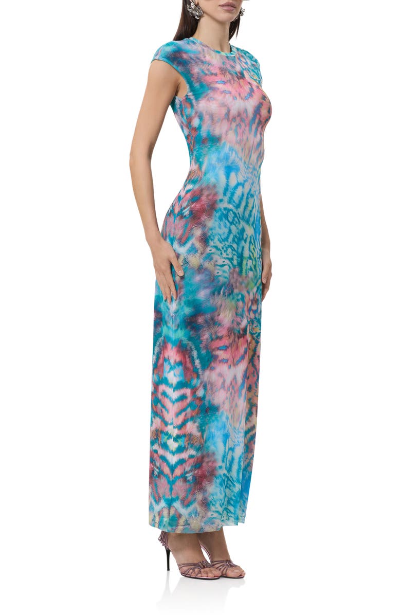 AFRM Mylo Body-Con Dress, Alternate, color, Pastel Animal