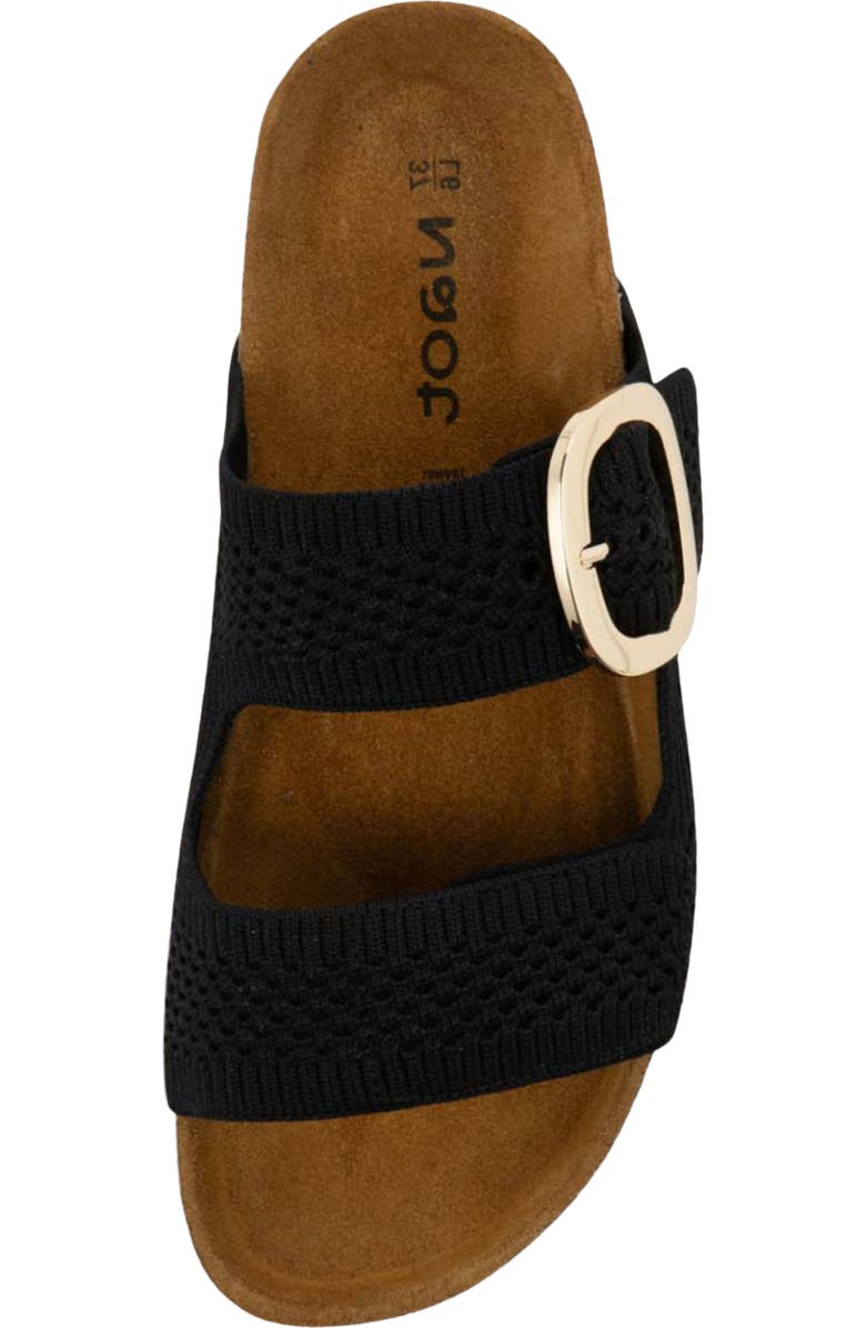 Naot Miami Slide Sandal, Alternate, color, Black Knit