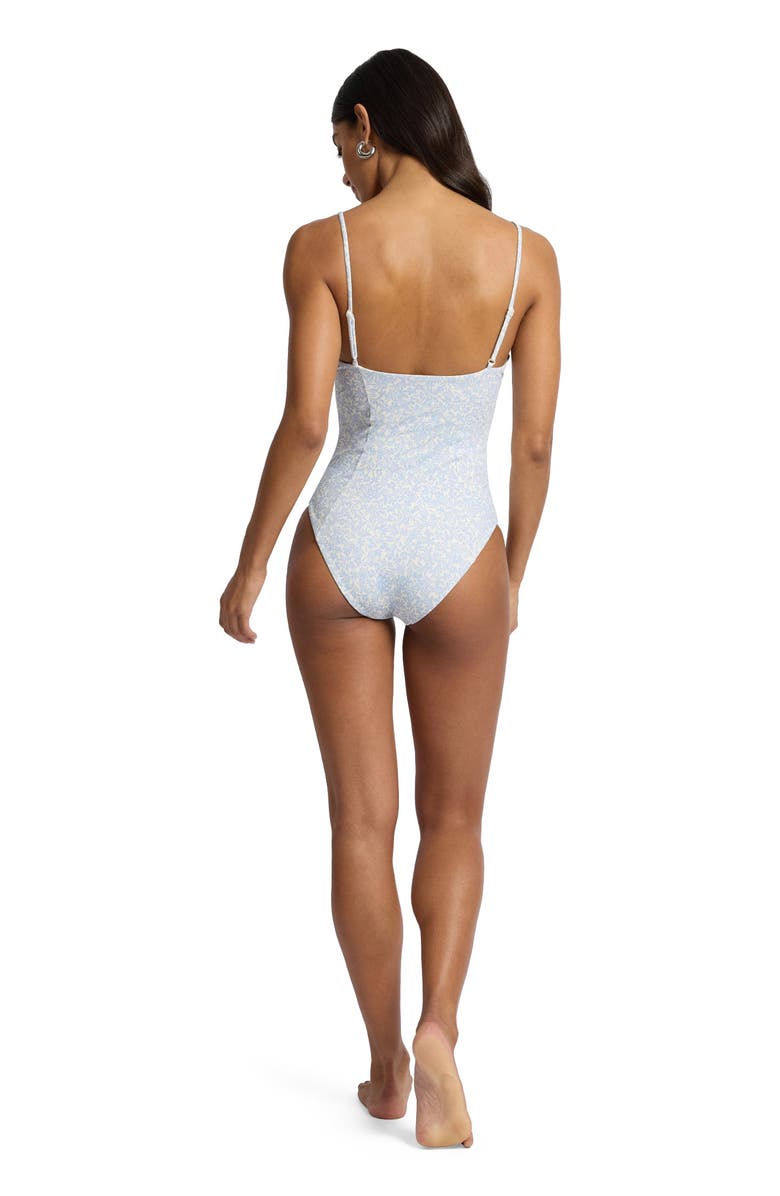 Onia Chelsea Underwire One-Piece, Alternate, color, Sky/Egret