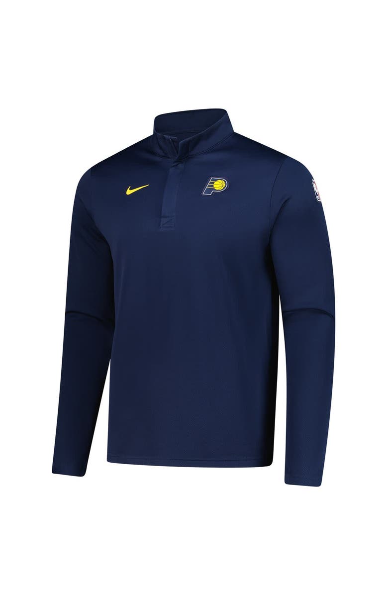Nike Men's Nike Navy Indiana Pacers 2025/26 Authentic Coaches Quarter-Zip Dri-Fit Top, Alternate, color, 
