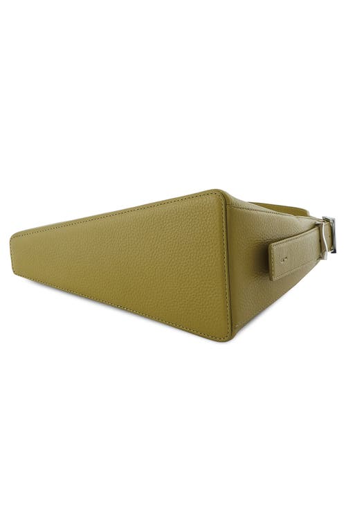 Behno Danny Flatiron Pebble Leather Shoulder Bag