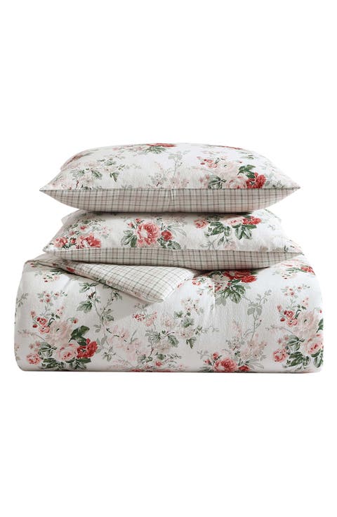 Ashfield 3-Piece Cotton Comforter & Sham Set