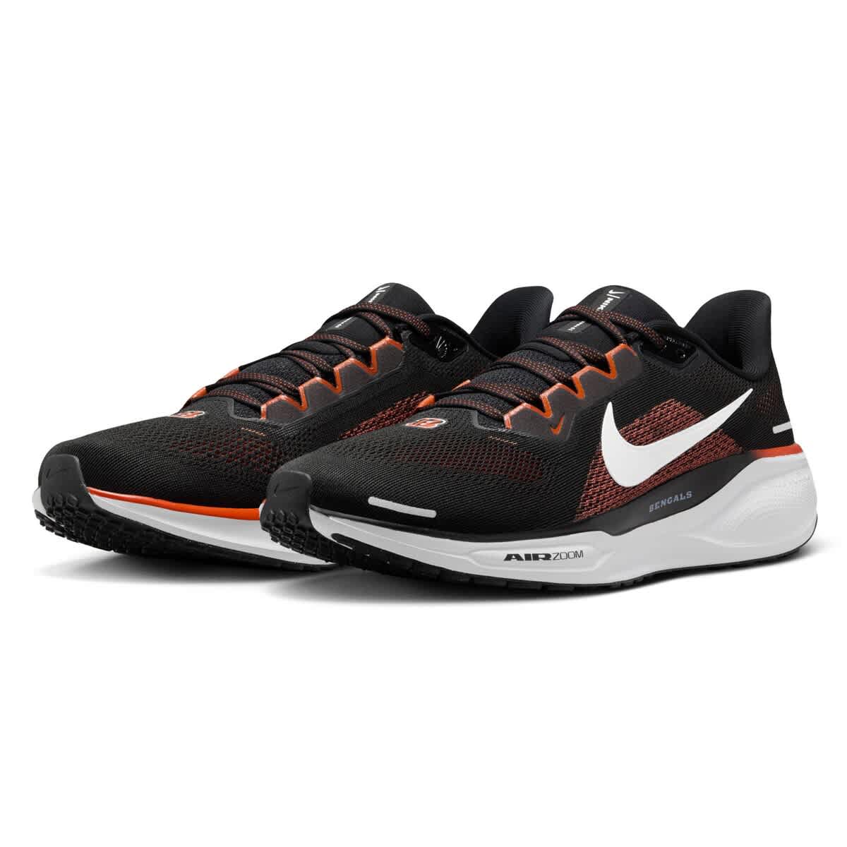 Nike Unisex Nike Black Cincinnati Bengals Zoom Pegasus 41 Running Shoes, Alternate, color, Black
