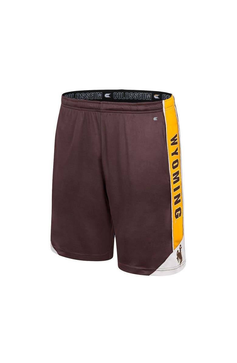 COLOSSEUM Men's Colosseum Brown Wyoming Cowboys Haller Shorts, Alternate, color,