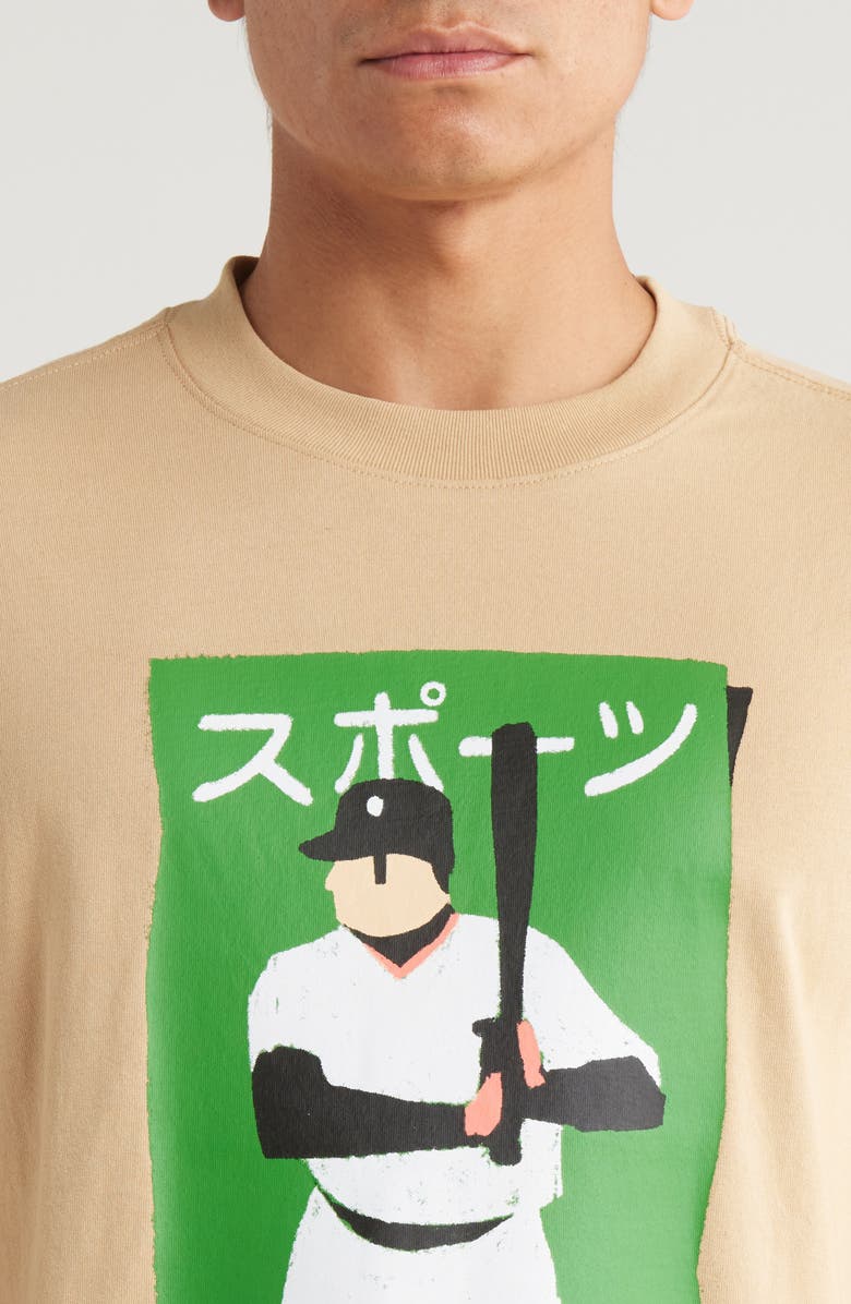 MARKET Illustrated Baseball Graphic T-Shirt, Alternate, color, 