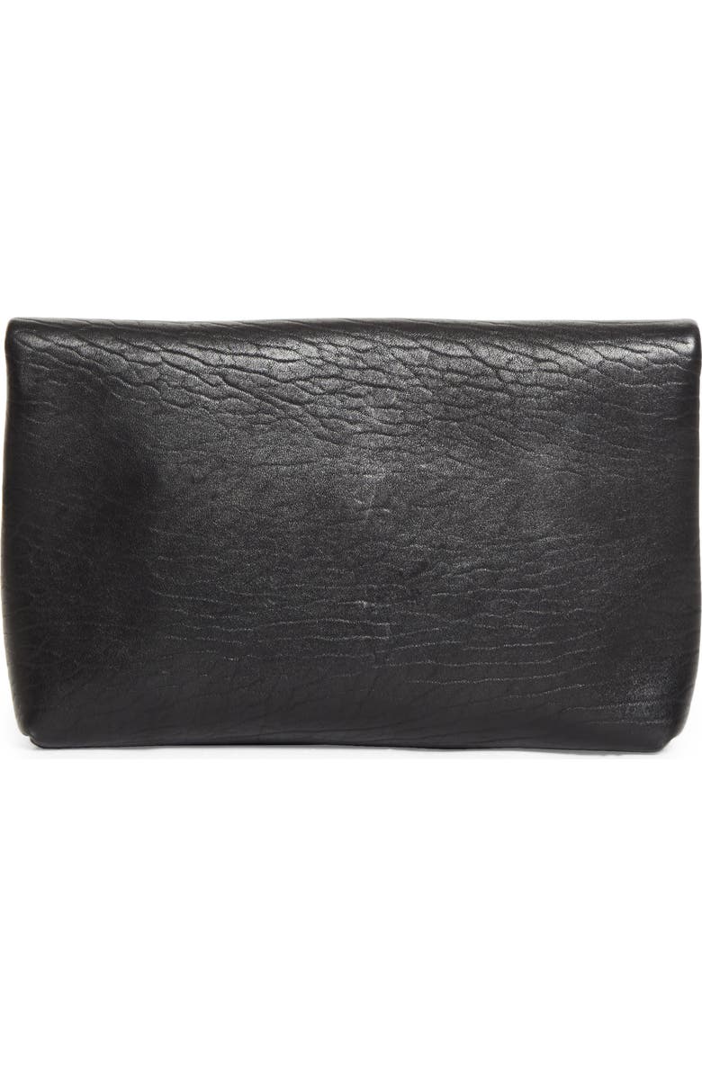 Saint Laurent Large Cassandre Leather Envelope Clutch, Alternate, color,
