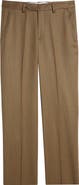 Berle Flat Front Classic Fit Wool Gabardine Dress Pants