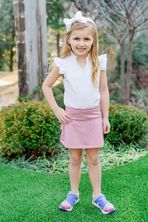 LILA AND HAYES LILA AND HAYES MARGOT GIRLS' TIERED SKIRT BY LH SPORT
