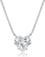 Crislu Adore Cubic Zirconia Heart Pendant Necklace