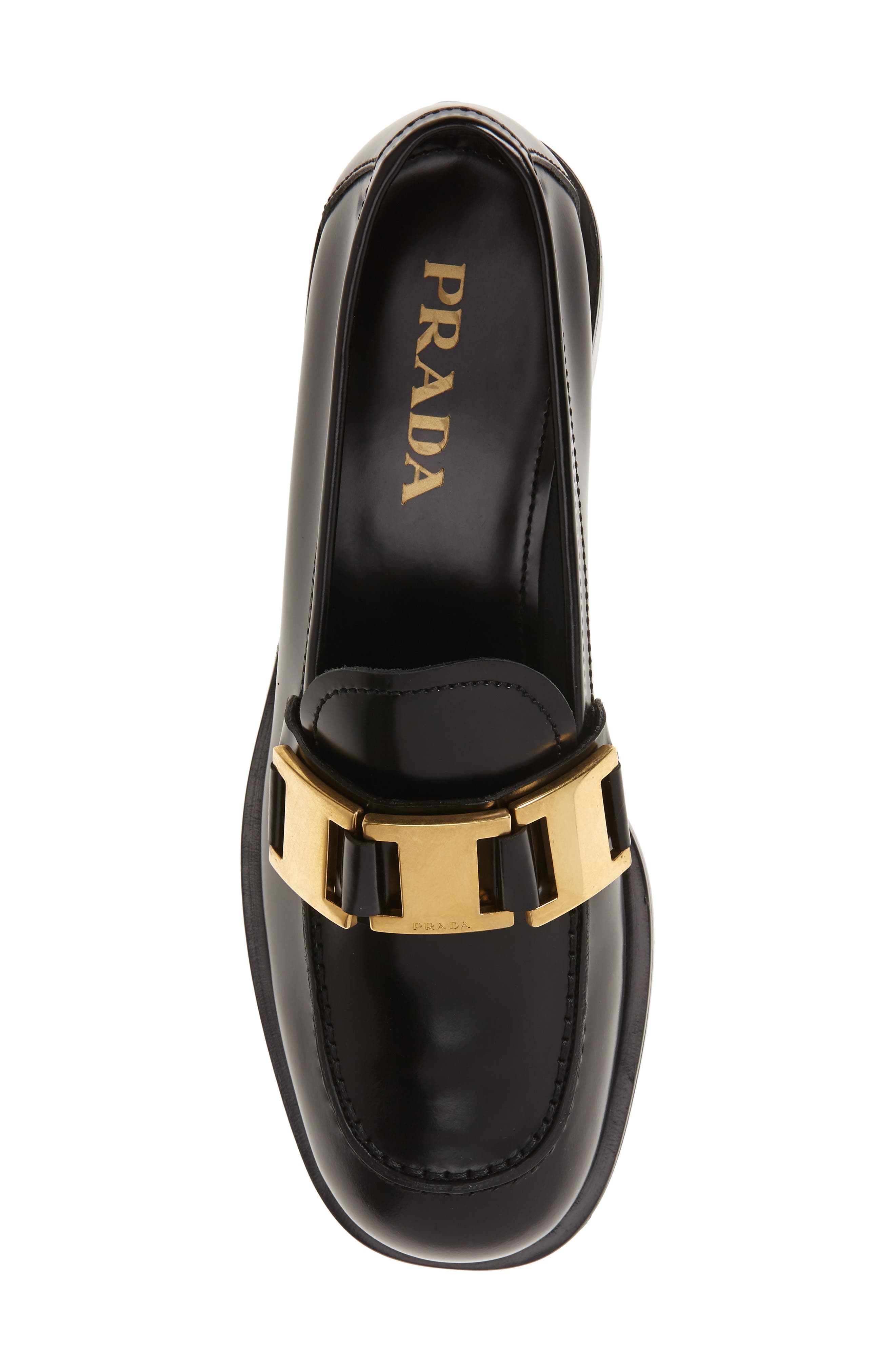 Prada Buckle Loafer, Alternate, color, 