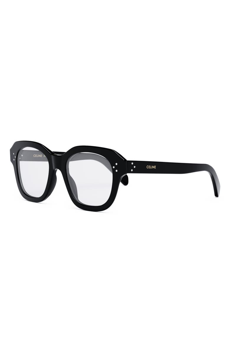 CELINE Bold 3 Dots 50mm Butterfly Optical Glasses, Alternate, color, 