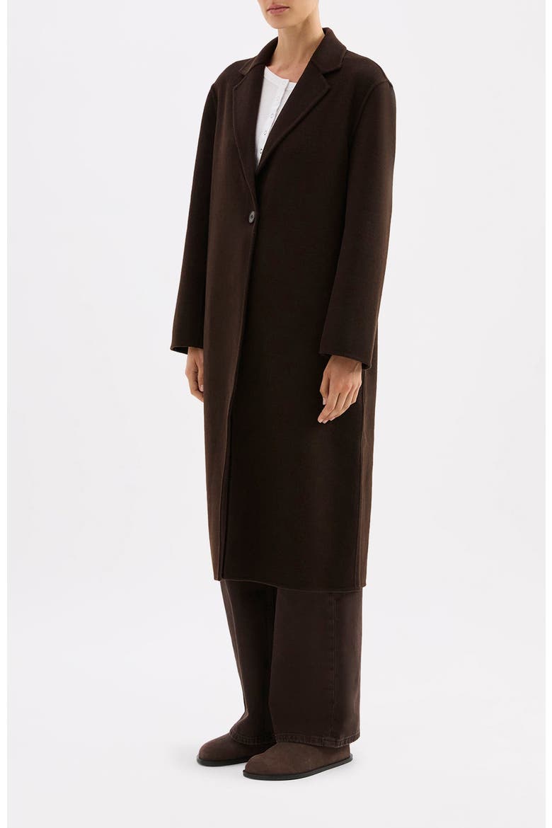 Riley Wool Coat, Alternate, color, Espresso