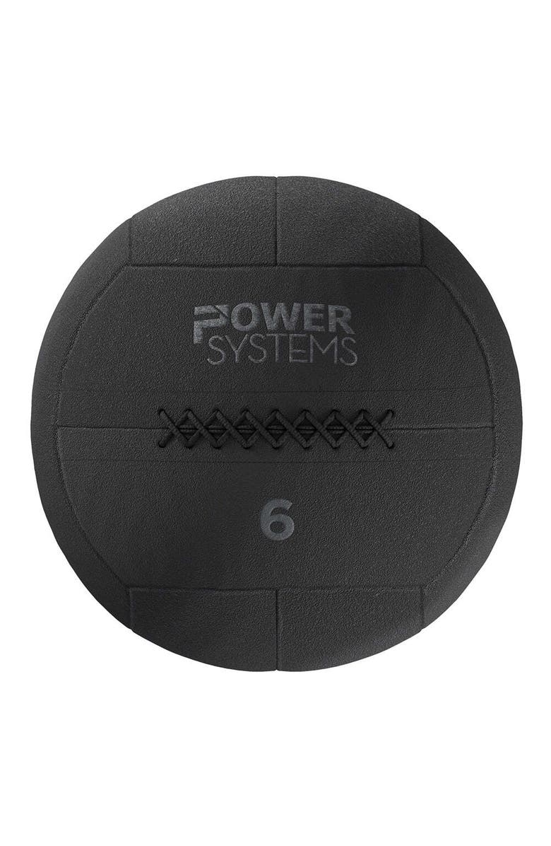 Power Systems Ballistic Ball, 14 Tough Soft-Shell Medicine Ball for Training & Fitness, Alternate, color, Black