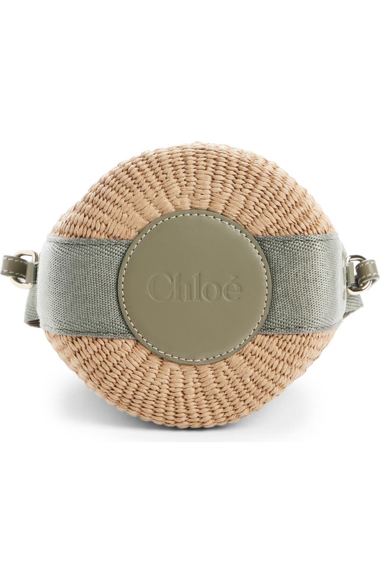 Chloé Small Woody Basket Bucket Bag, Alternate, color, Aloe Green