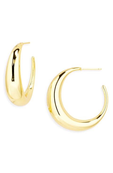 Graduated Round Hoop Earrings