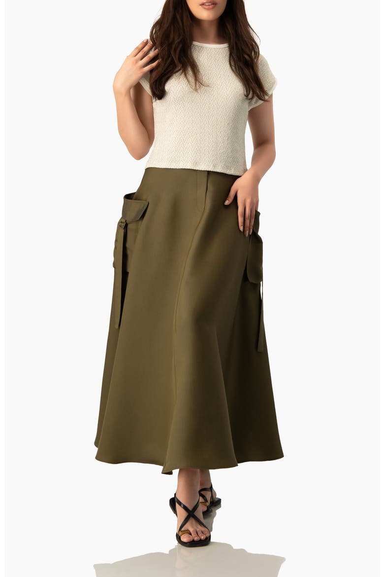 Textured Cap Sleeve Boat Neck Knit Cropped Top, Alternate, color, Gold