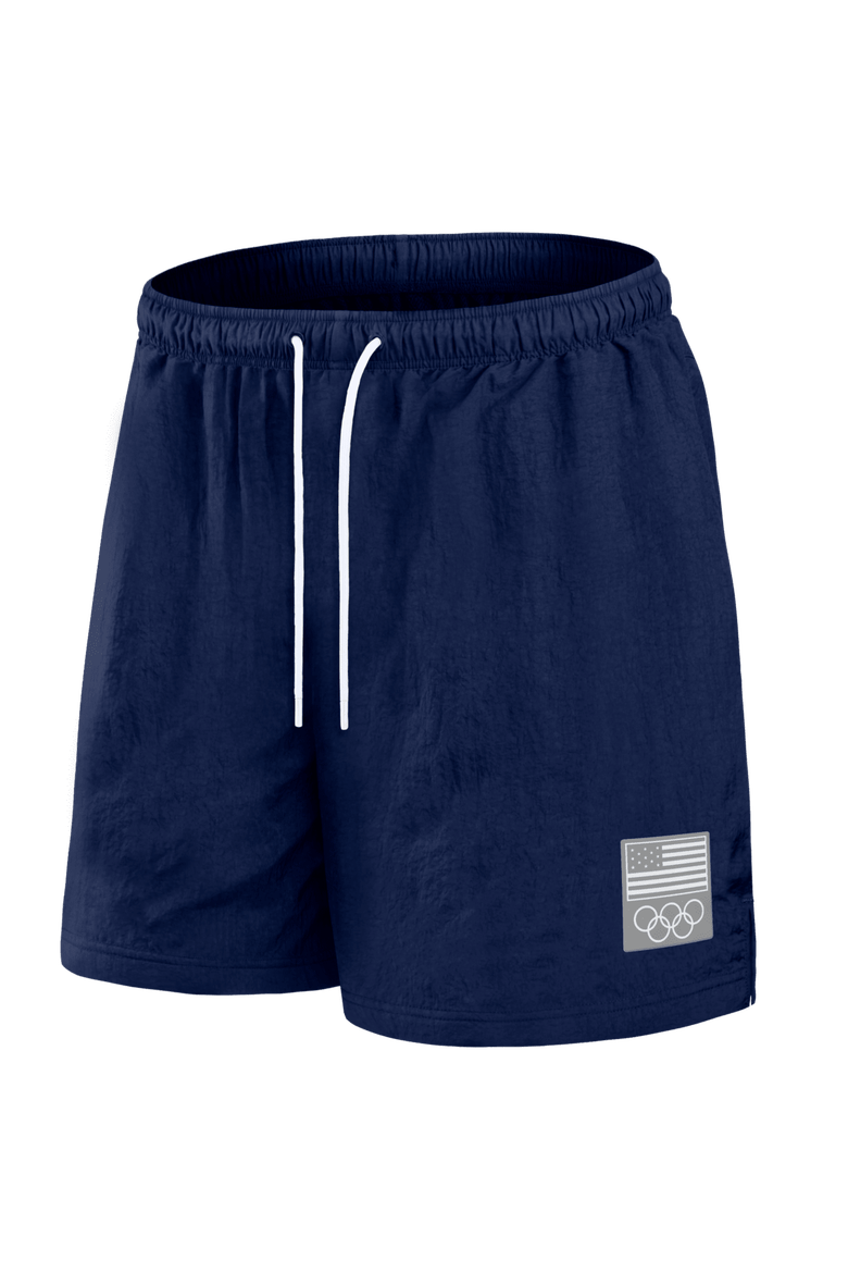 Men's Fanatics Navy Team USA In the Zone Badge Woven Shorts, Alternate, color, Navy