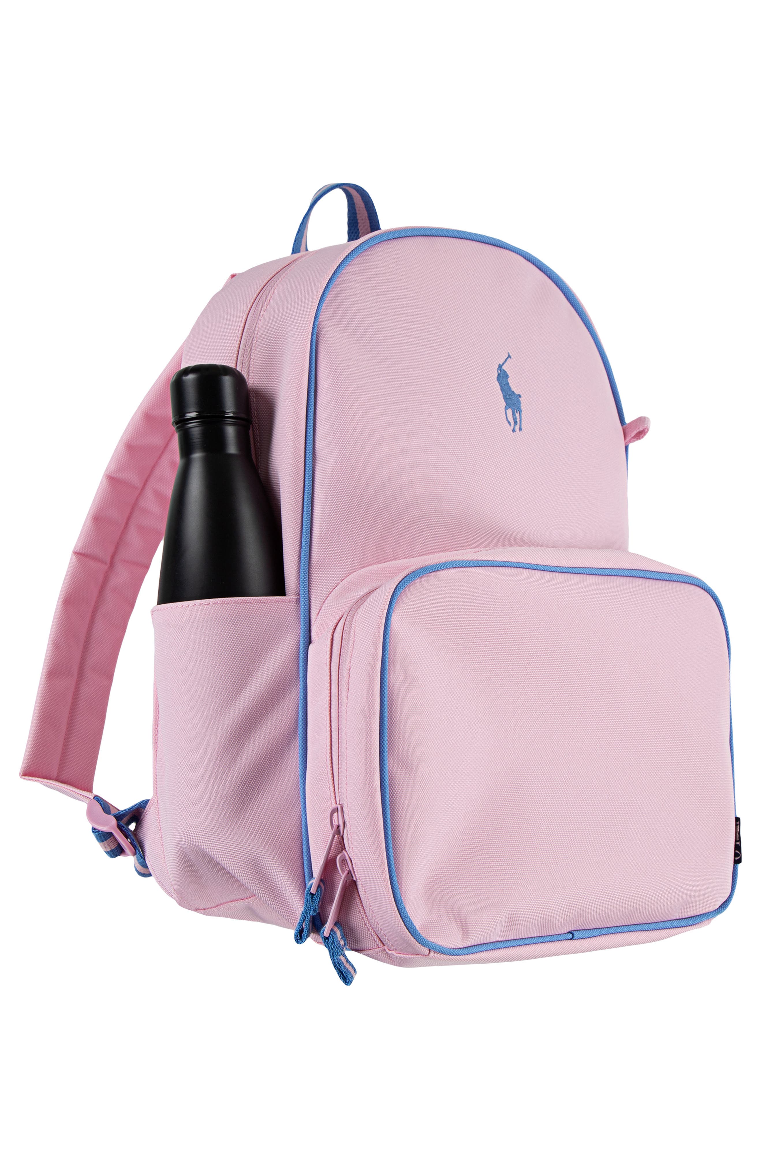 Kids' Polo Combo Backpack, Lunch Box & Pencil Case 3-Piece Set, Alternate, color, CARMEL PINK