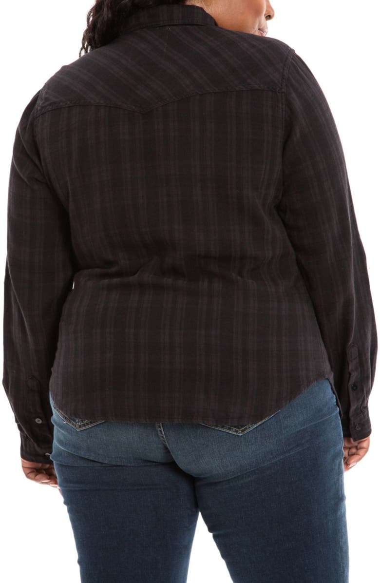 SLINK Jeans Western Shirt, Alternate, color, Black