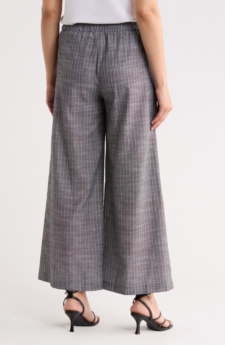 Renee C Print Wide Leg Pants, Alternate, color, Black/ White