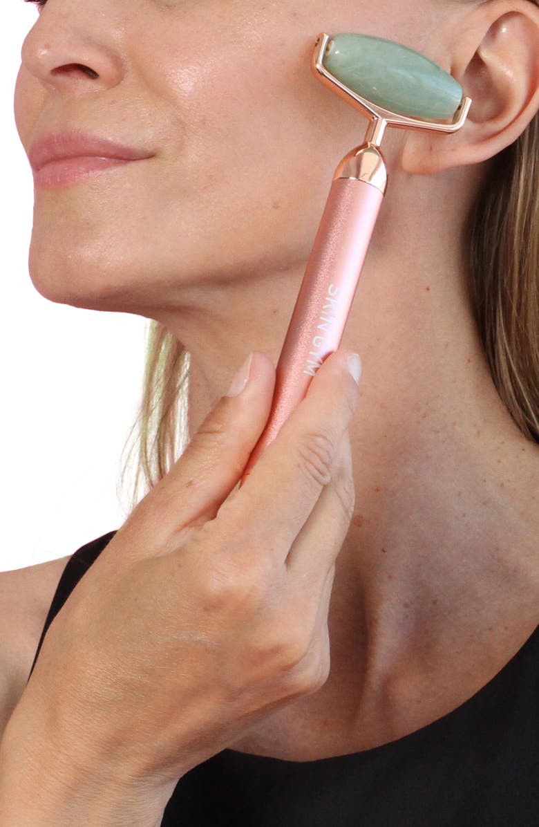 Skin Gym Jade Vibrating Lift & Contour Beauty Roller, Alternate, color, 