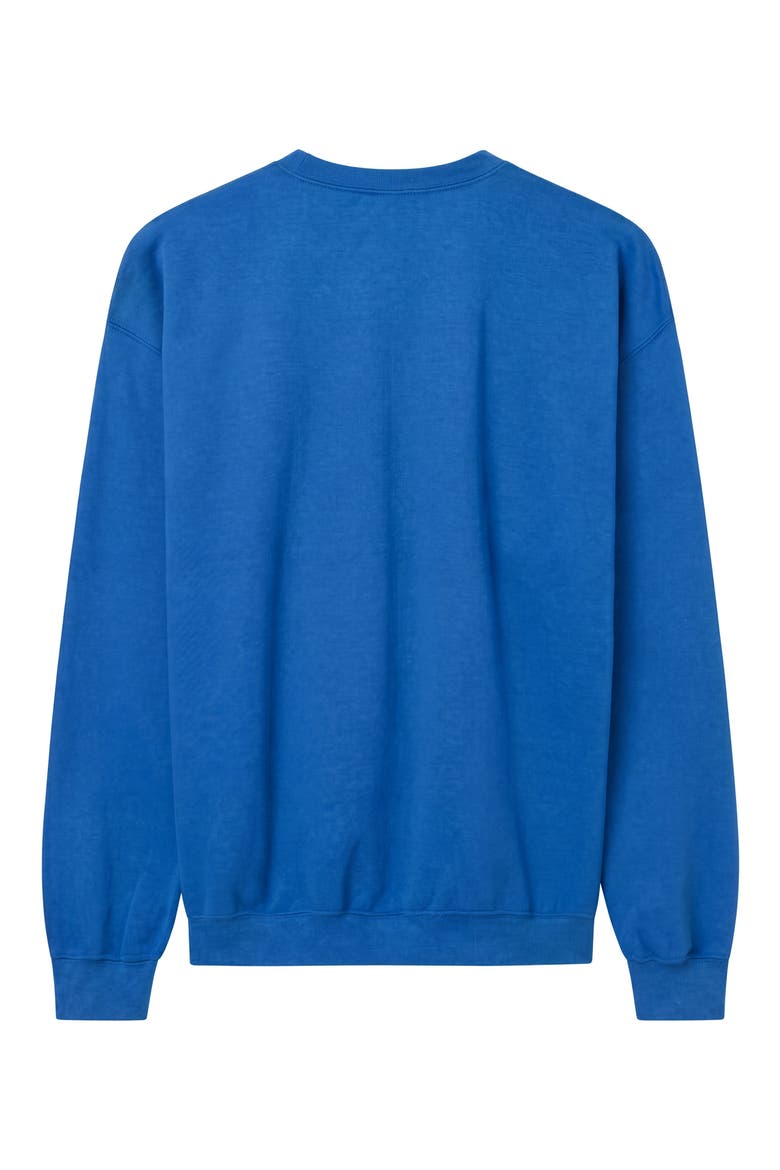 Denver Broncos Helmet Crewneck Sweatshirt, Alternate, color, ROYAL