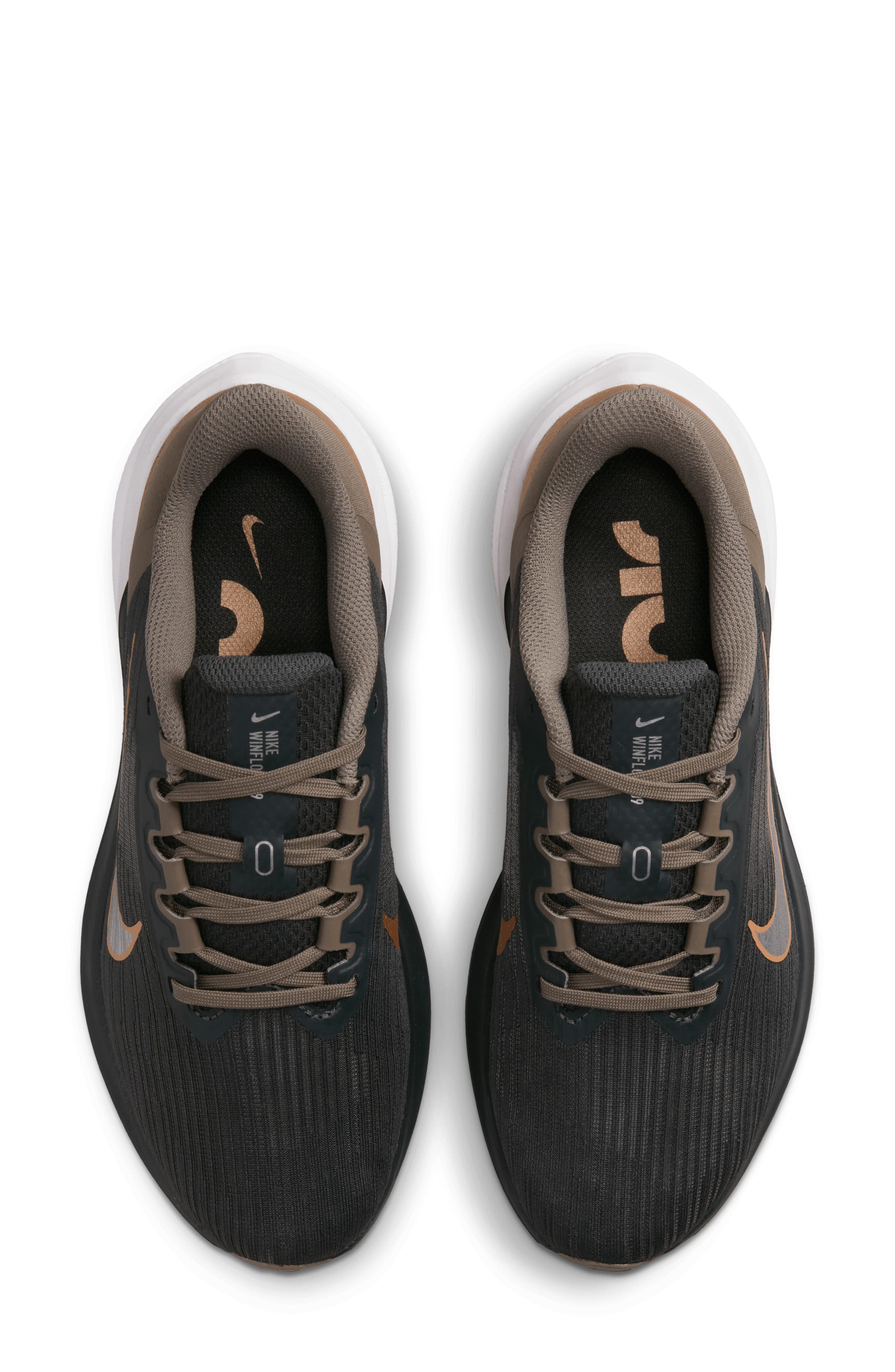 Air Winflo 9 Running Shoe, Alternate, color, GREY/ OLIVE/ SILVER