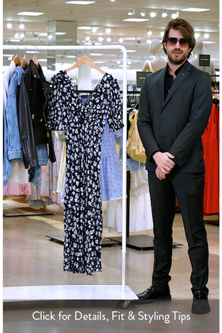 Annmarie Floral Chiffon Midi Dress video