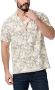 PAIGE Medina Geo Print Camp Shirt