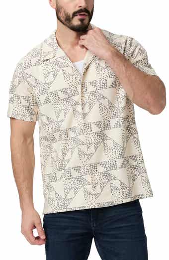 PAIGE Medina Geo Print Camp Shirt