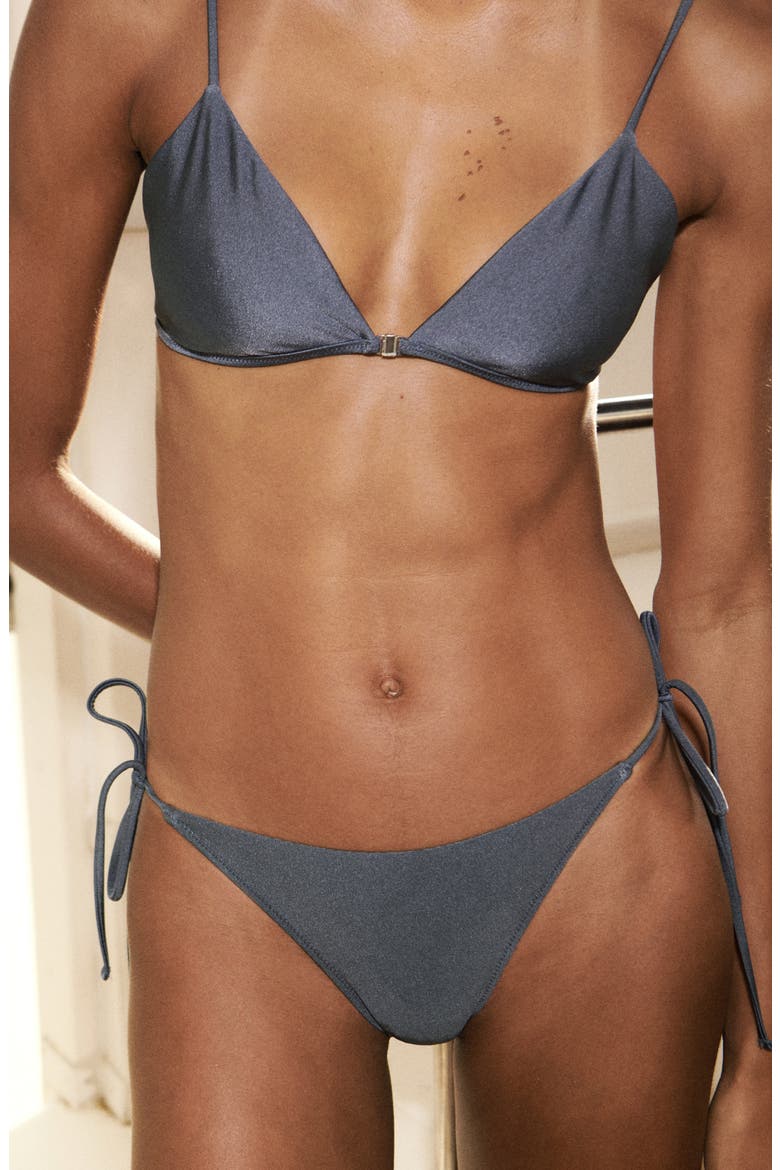 Triangle Bikini Top, Alternate, color, BLUE