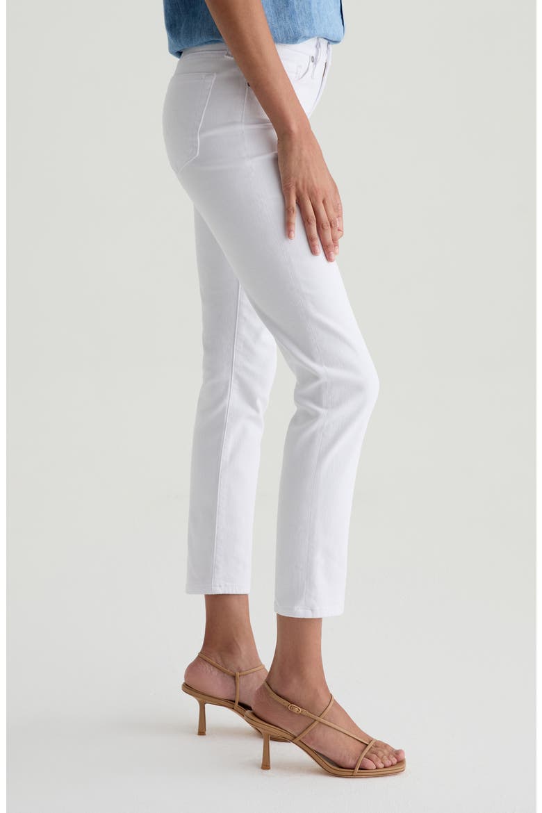Prima Low Rise Ankle Cigarette Jeans, Alternate, color, WHITE