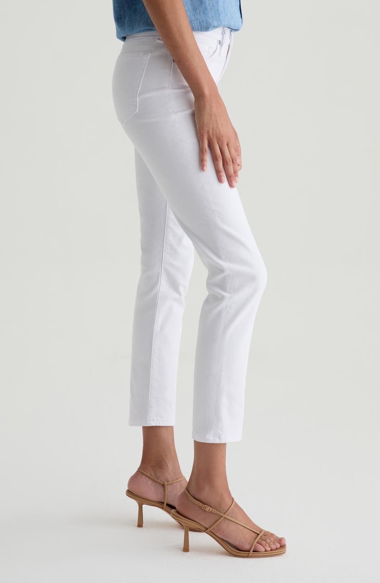 AG Prima Low Rise Ankle Cigarette Jeans, Alternate, color, White