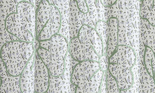 Peri Home Blueberry Chenille Shower Curtain In Green