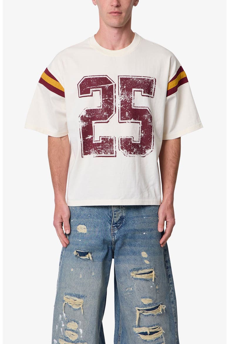 Varsity Graphic Tee, Main, color, WHITE/ RED