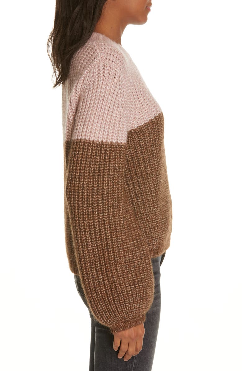 La Ligne Two-Tone Sweater, Alternate, color, 
