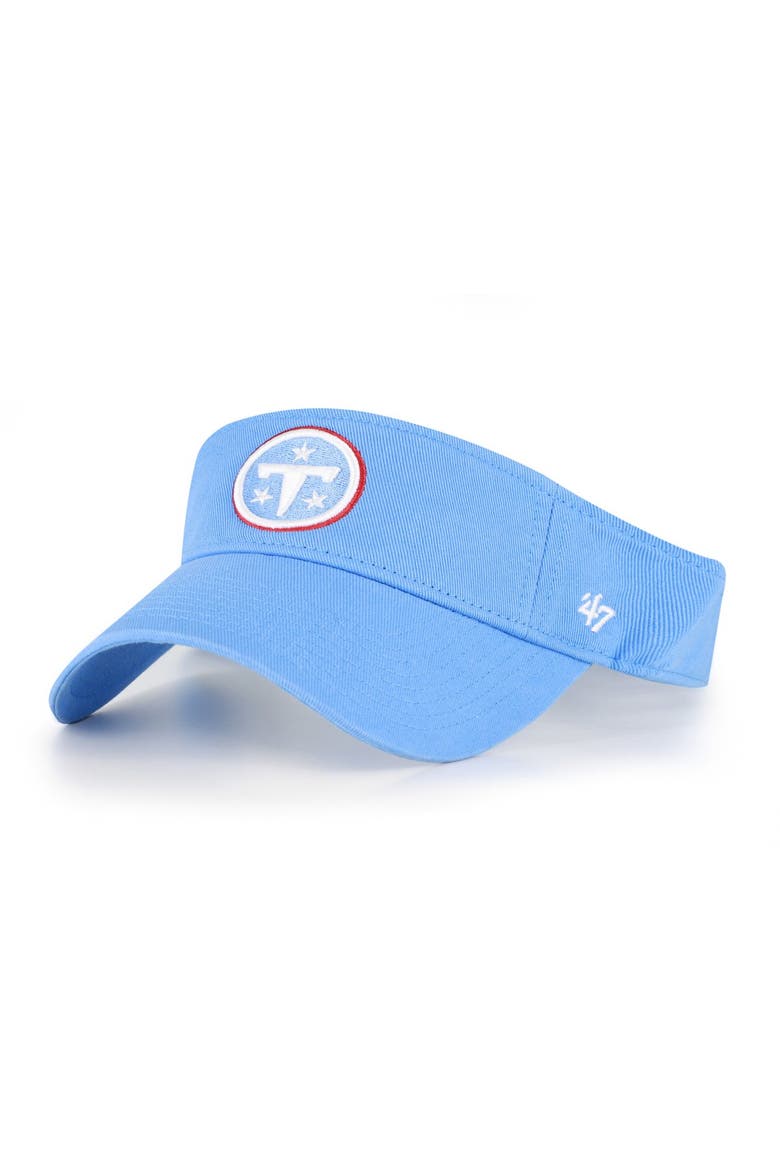Men's '47 Light Blue Tennessee Titans Clean Up Adjustable Visor, Main, color, Light Blue